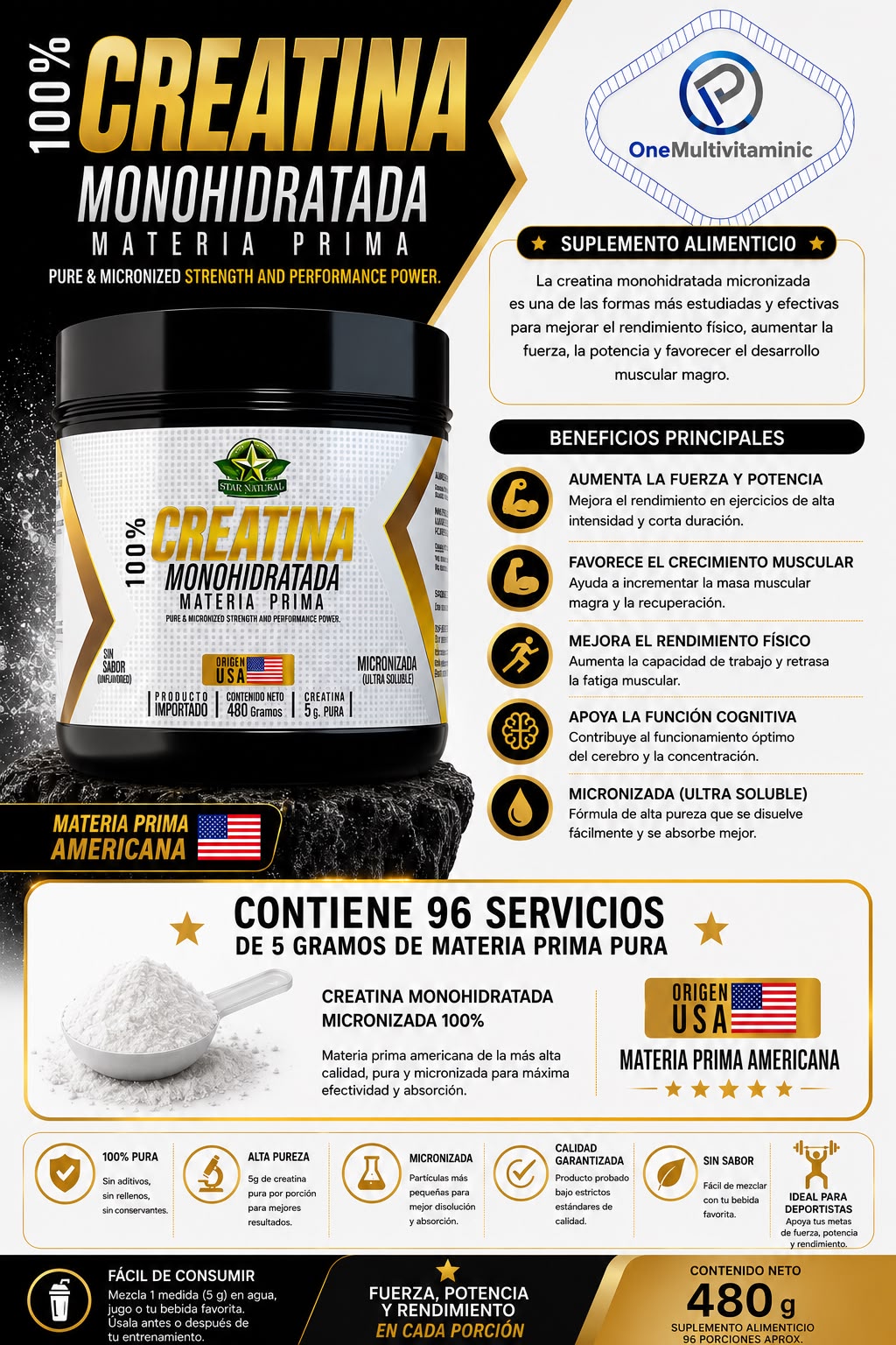 3 X CREATINA MONOHIDRATADA