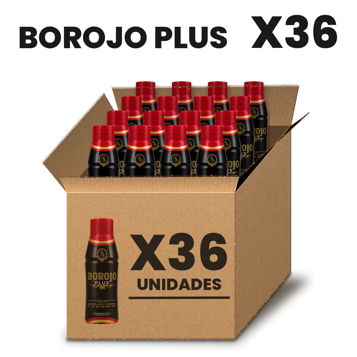 Borojó Plus Por Mayor pack X36