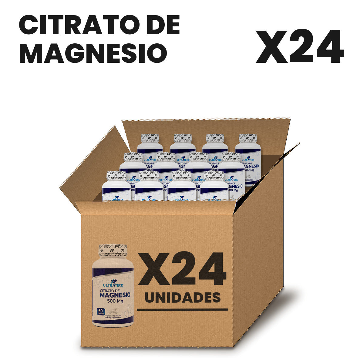 Citrato de Magnesio Por Mayor pack X24