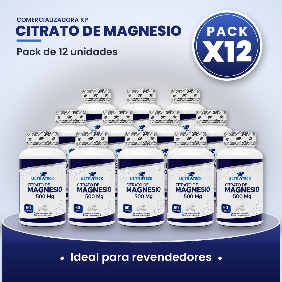 Citrato de Magnesio Por Mayor pack X12