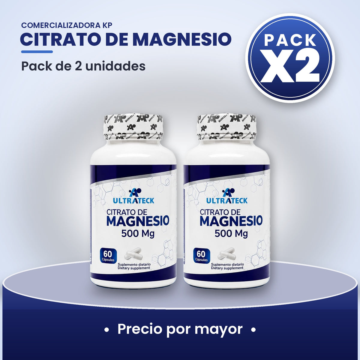 Citrato de Magnesio Por Mayor pack X2