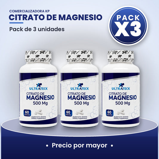 Citrato de Magnesio Por Mayor pack X3