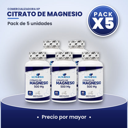 Citrato de Magnesio Por Mayor pack X5