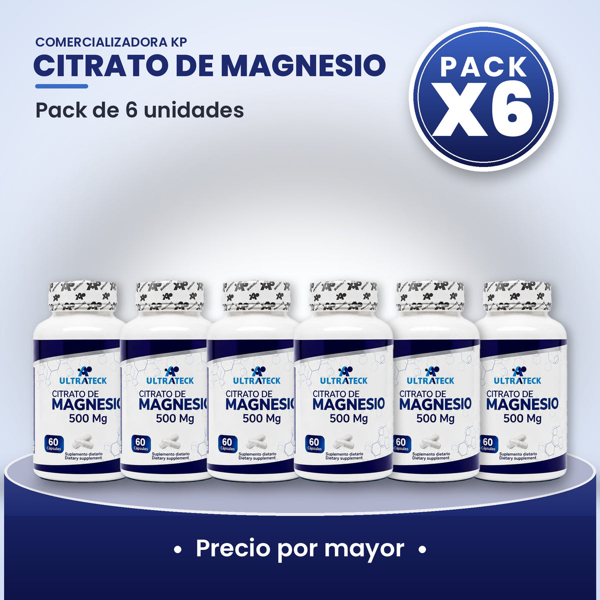 Citrato de Magnesio Por Mayor pack X6