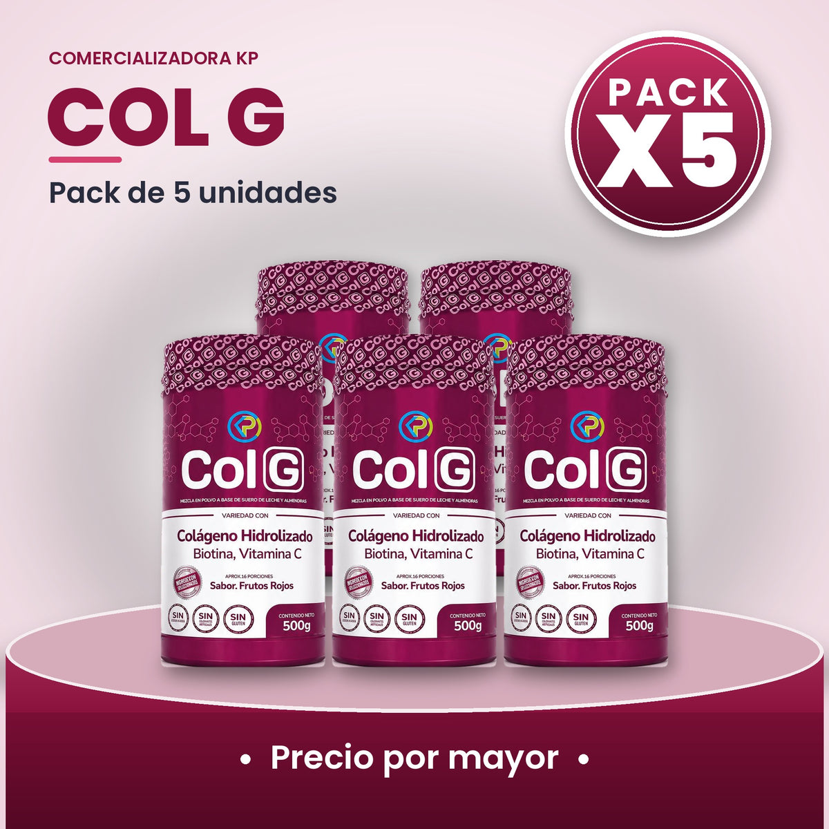 Col G Por Mayor pack X5