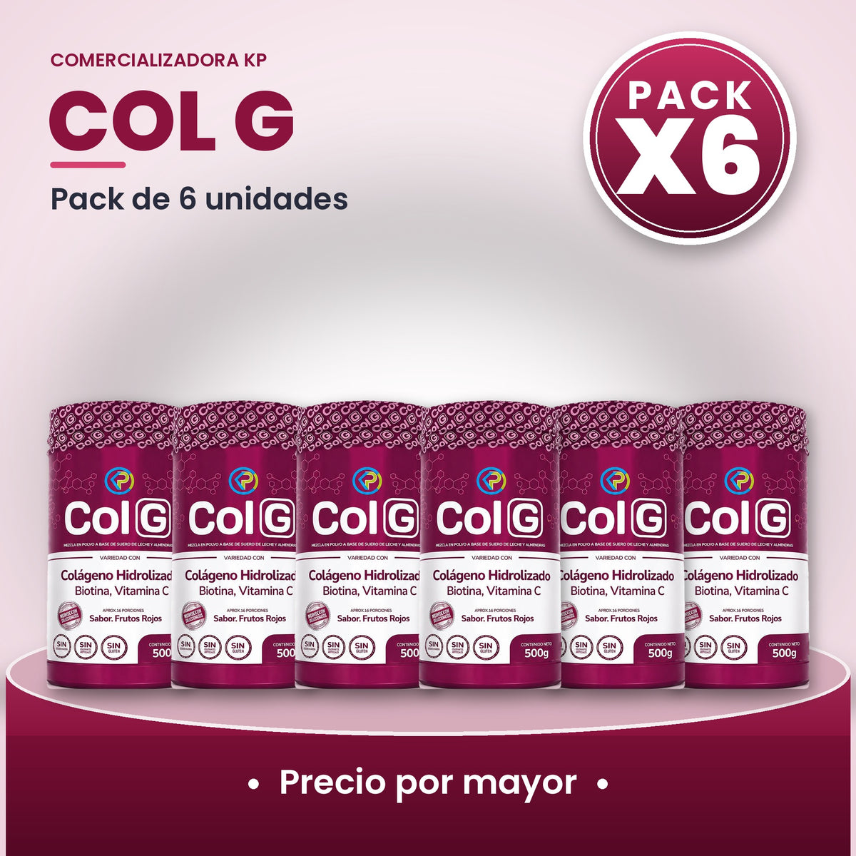 Col G Por Mayor pack X6