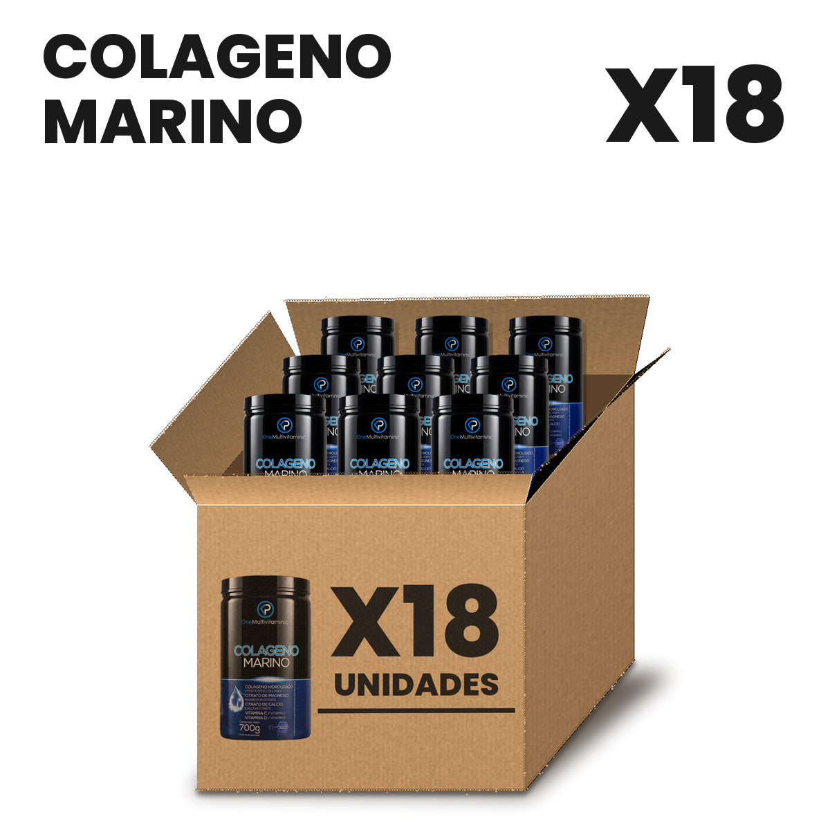 Colágeno Marino Por Mayor pack X18