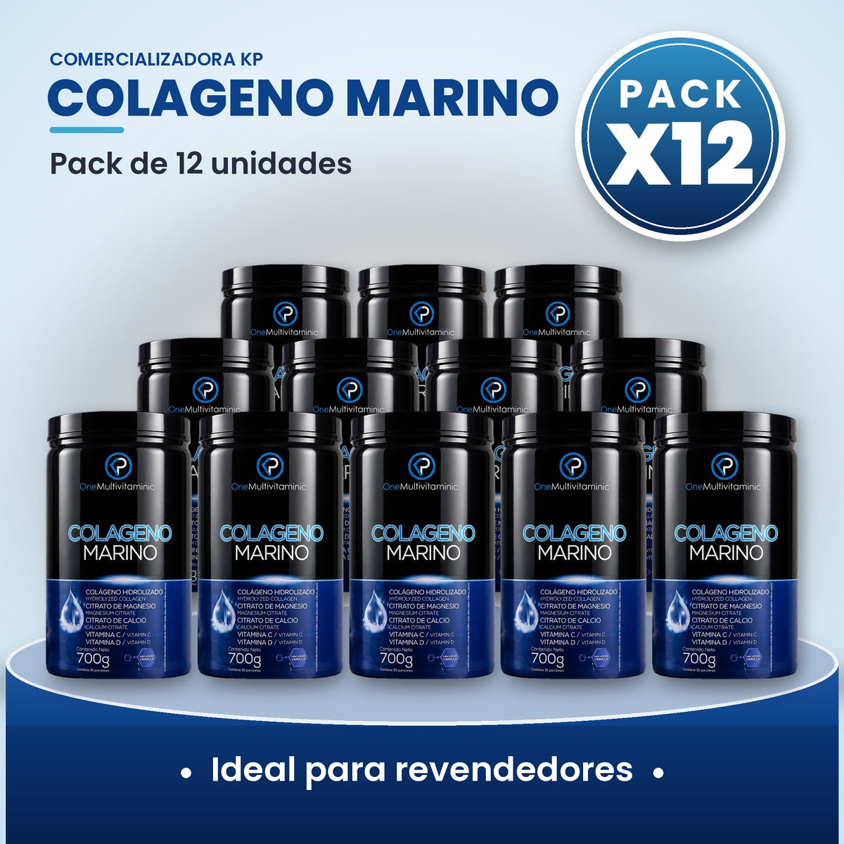 Colágeno Marino Por Mayor pack X12