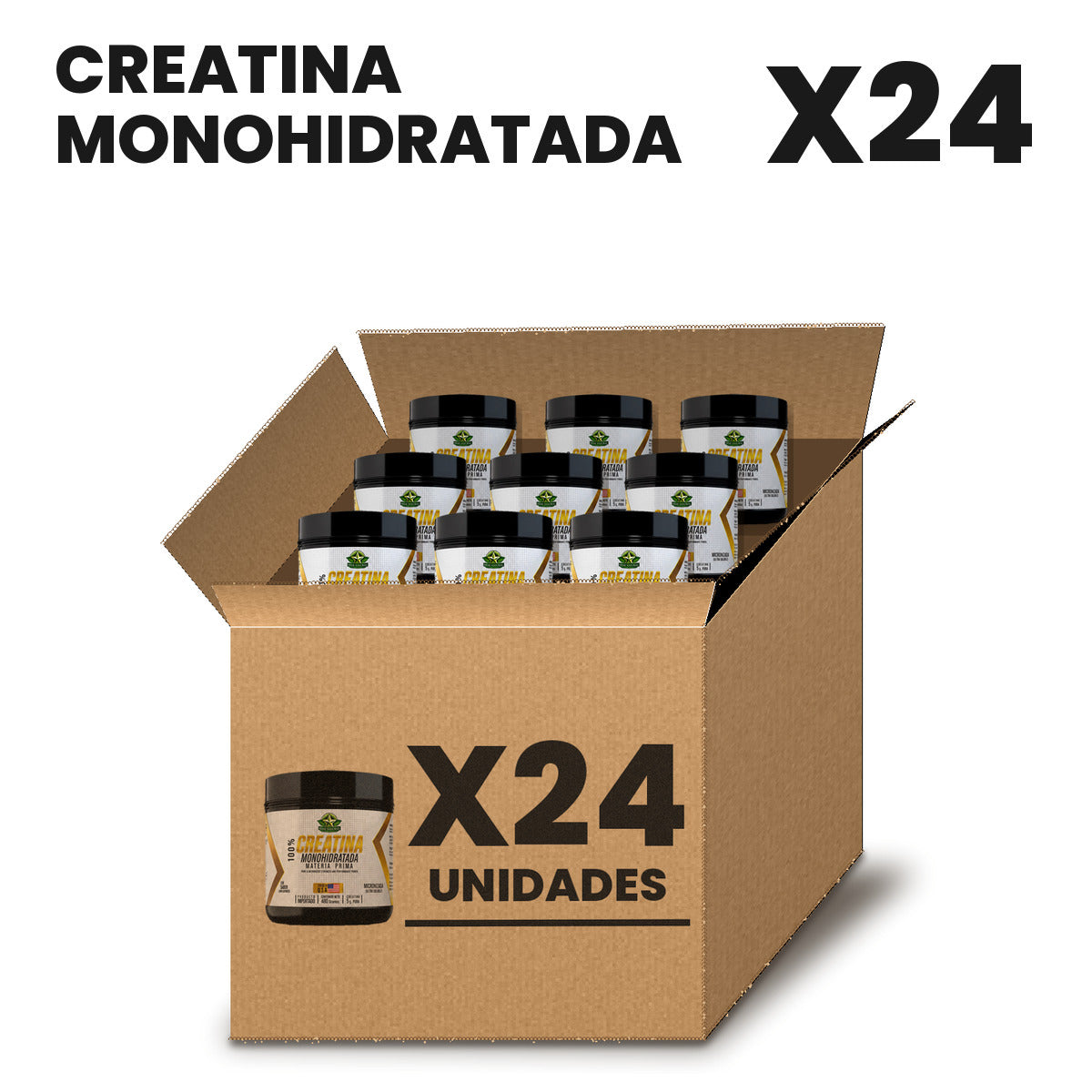 Creatina Monohidratada Por Mayor pack X24