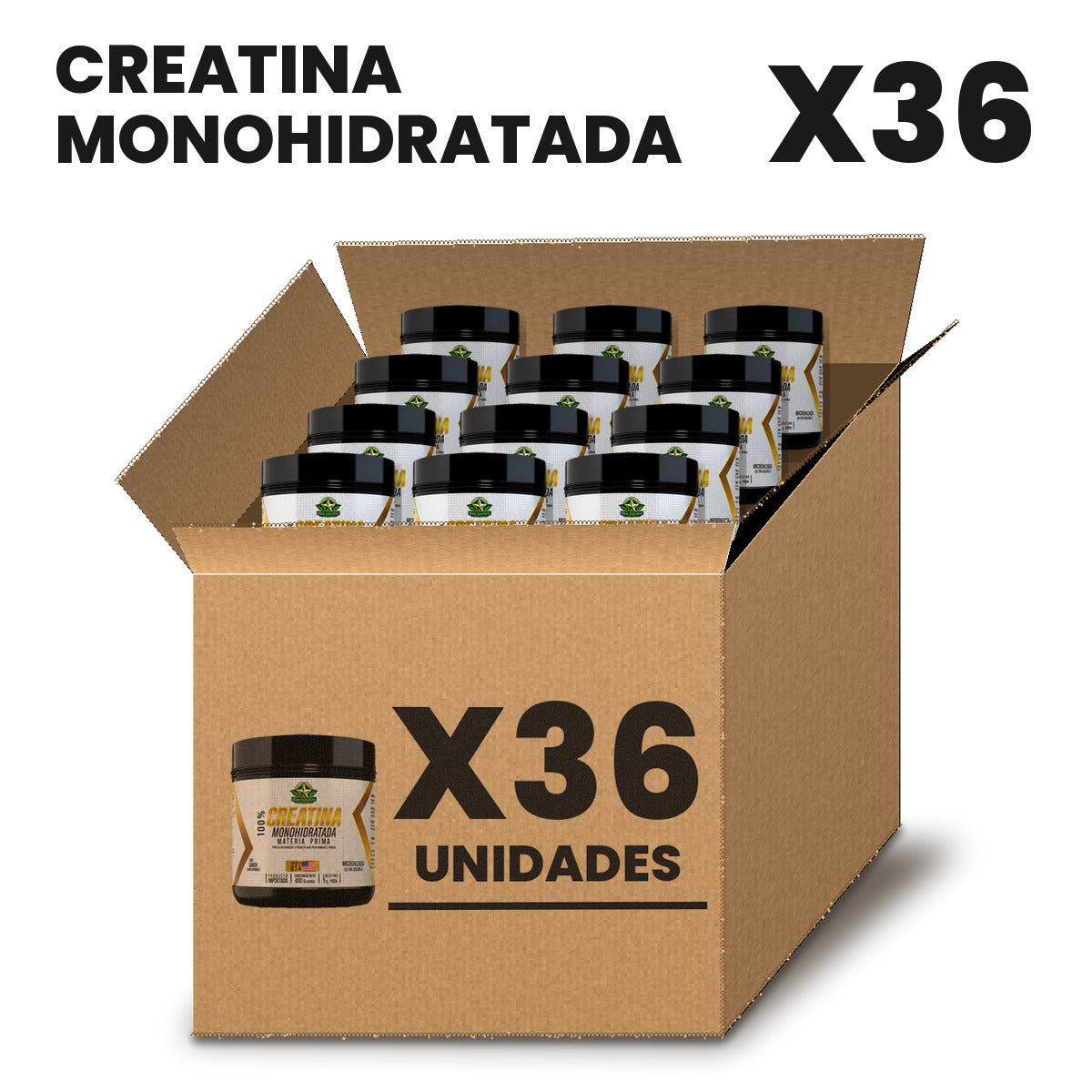 Creatina Monohidratada Por Mayor pack X36