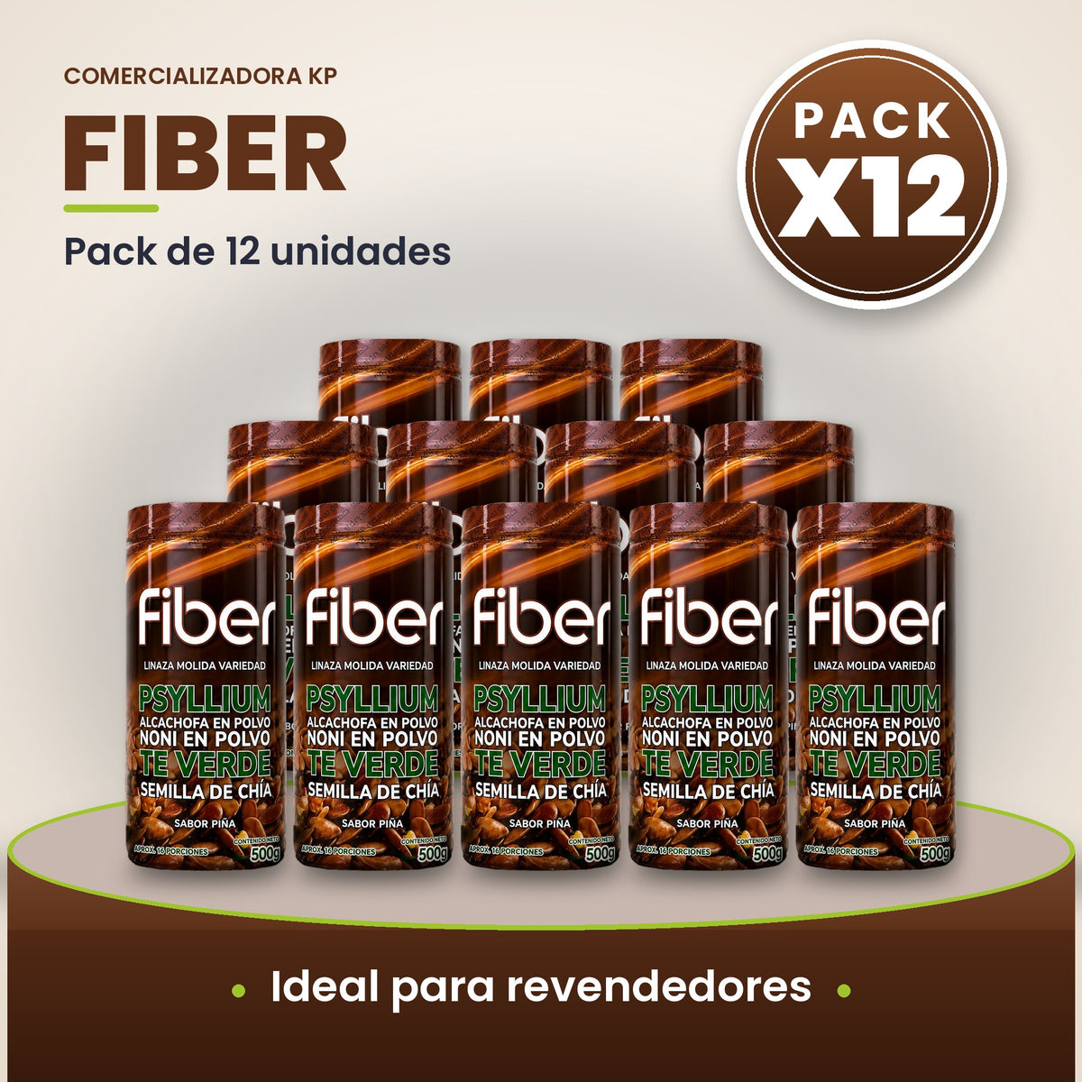 Fiber Por Mayor pack X12