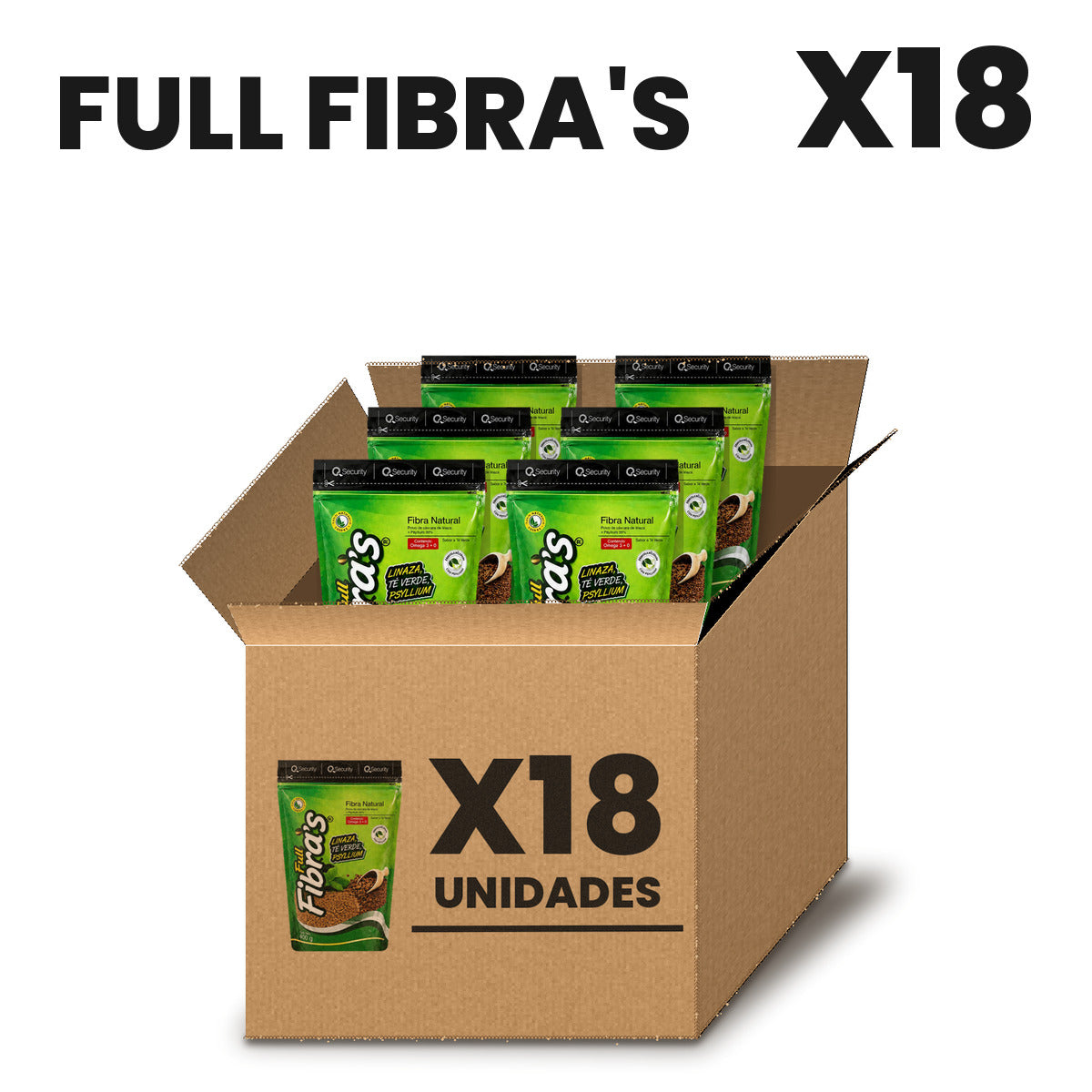Full Fibra's Por Mayor pack X18
