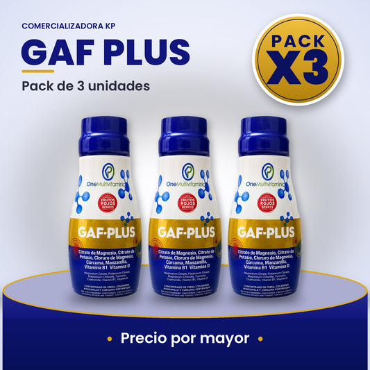 Gaf Plus Por Mayor pack X3
