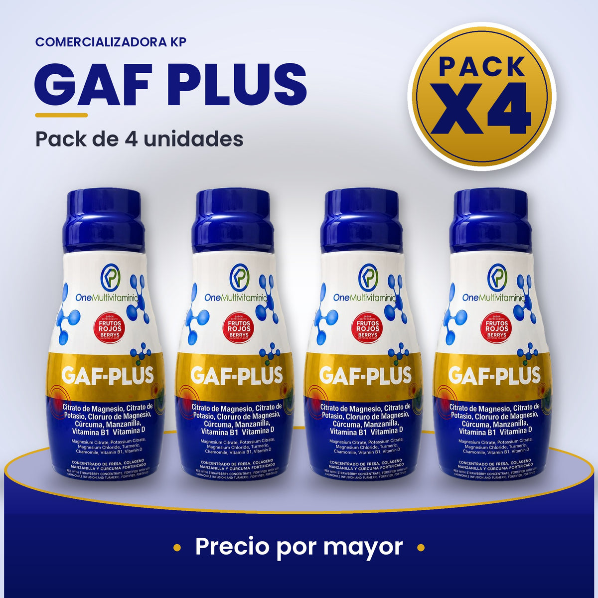 Gaf Plus Por Mayor pack X4
