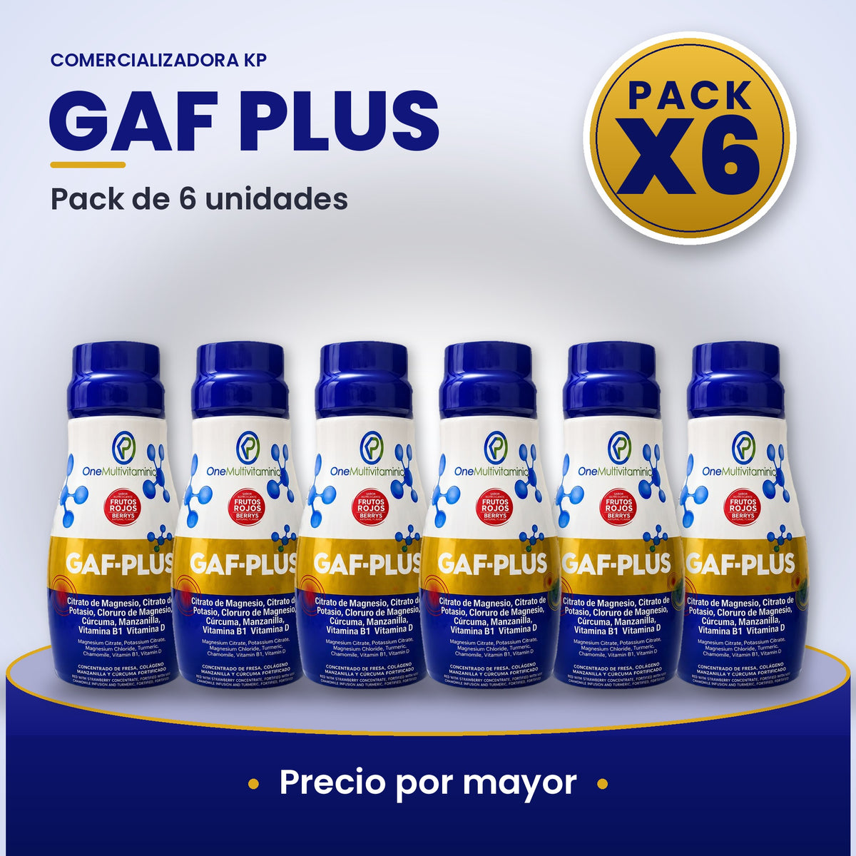 Gaf Plus Por Mayor pack X6