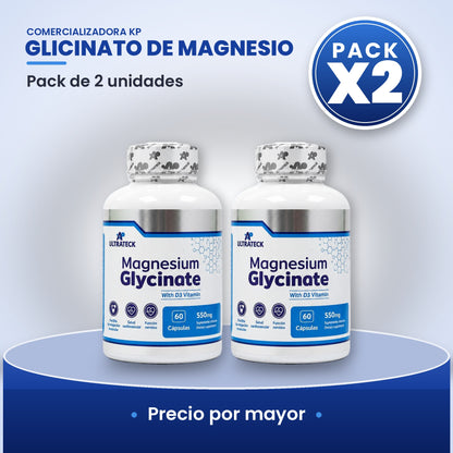 Glicinato de Magnesio Por Mayor pack X2