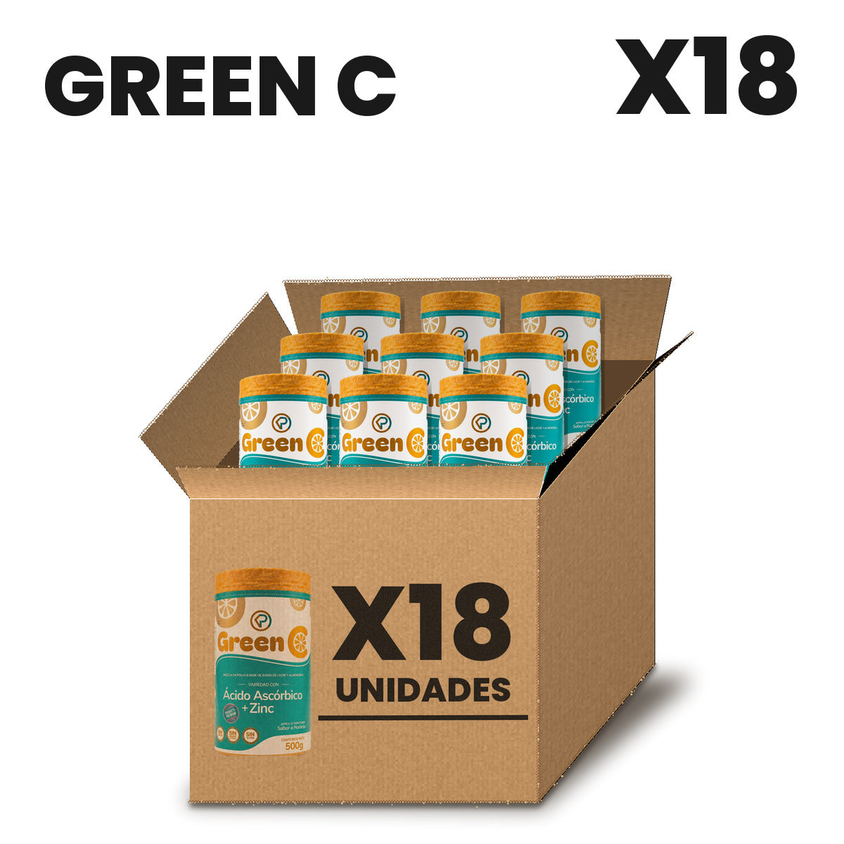 Green C Por Mayor pack X18