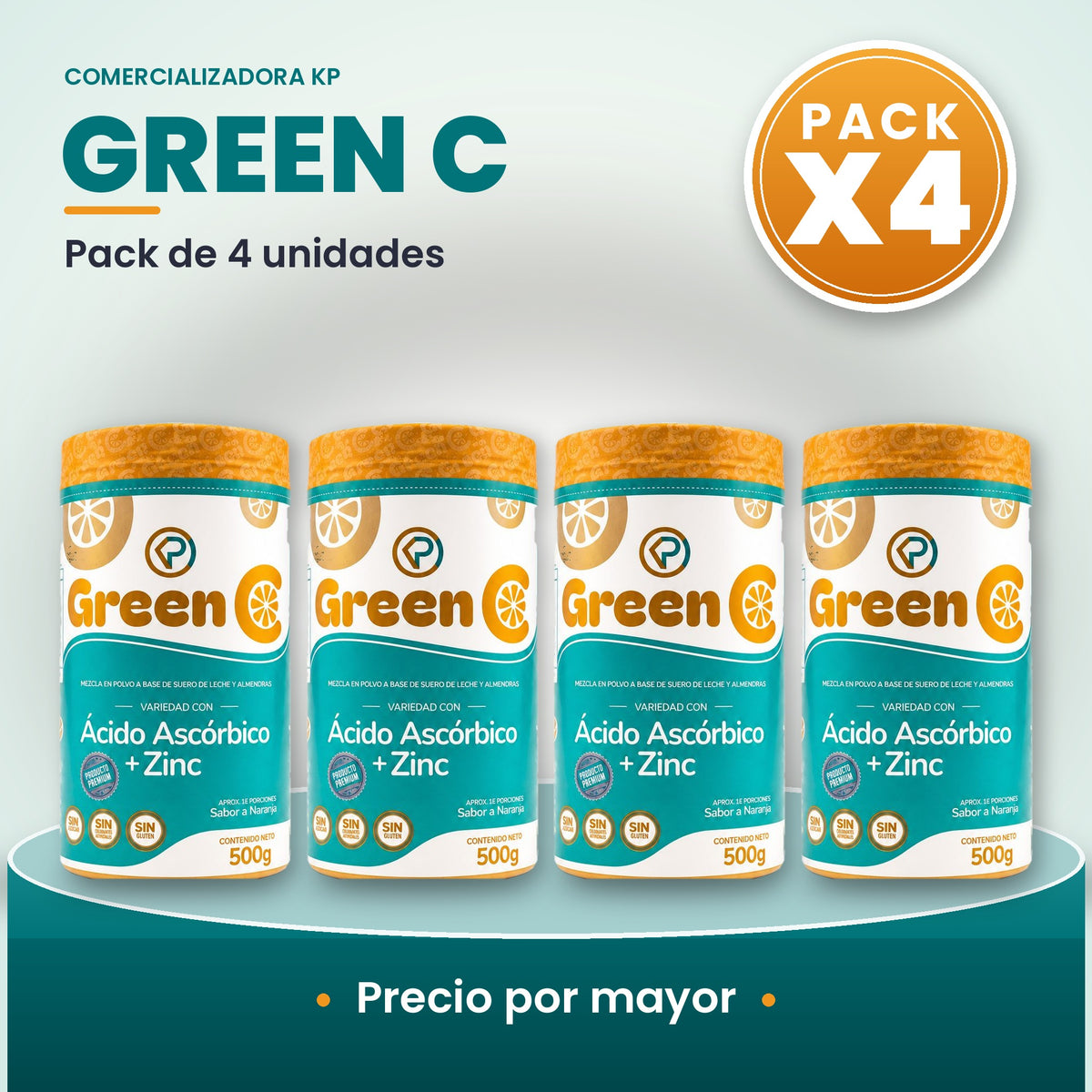 Green C Por Mayor pack X4