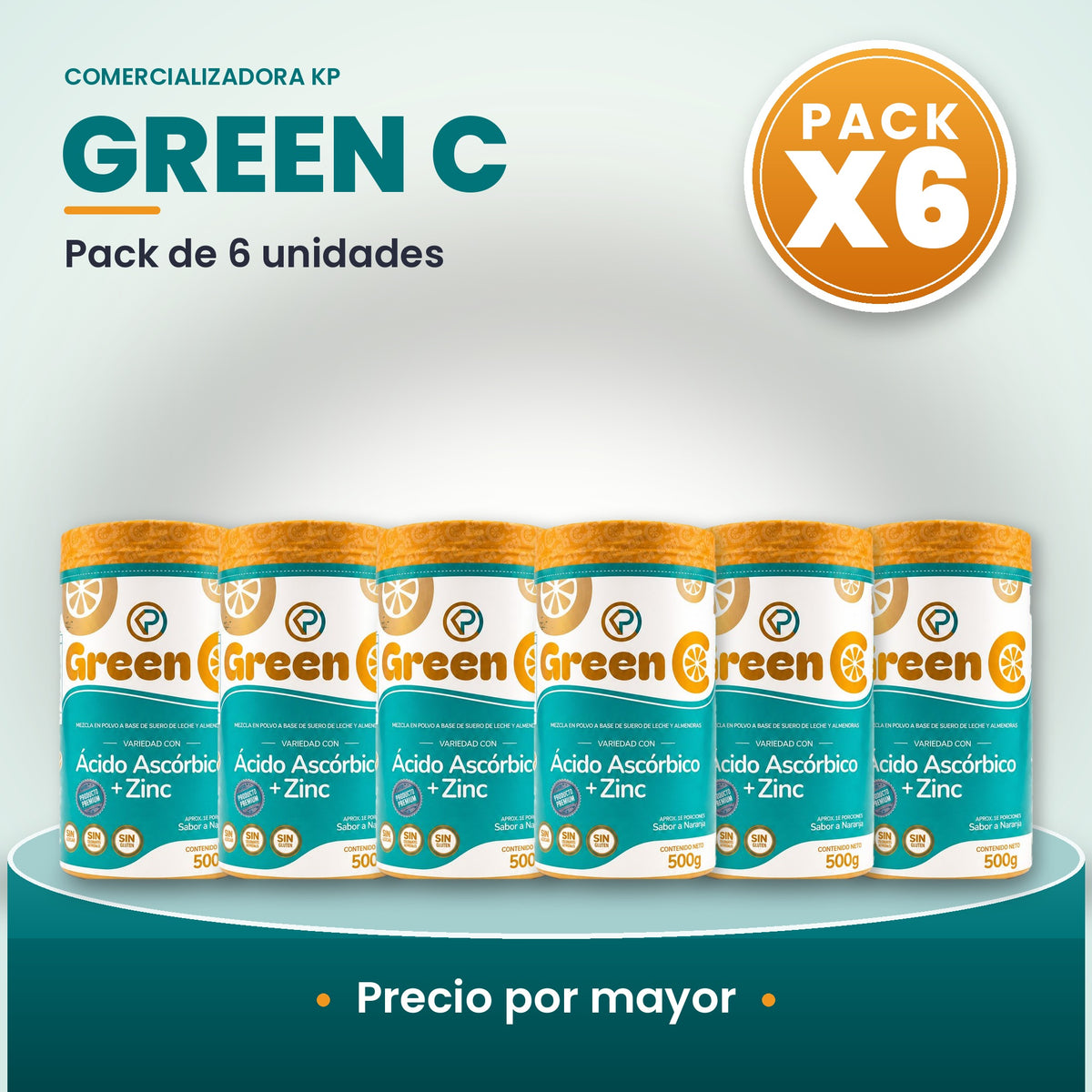 Green C Por Mayor pack X6