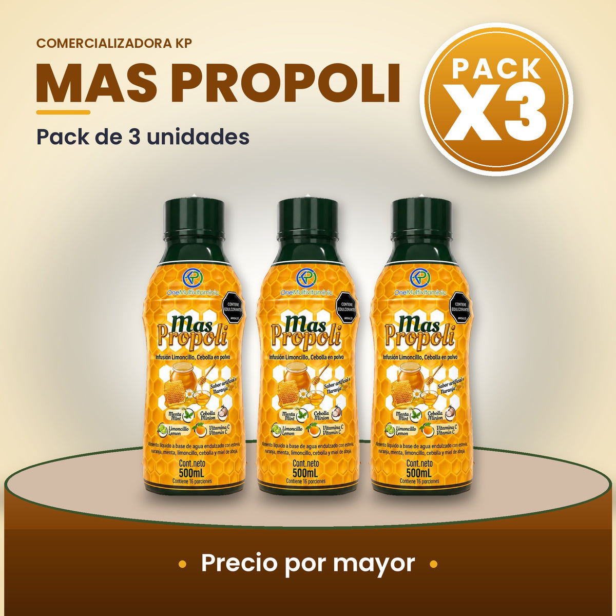 Más Própoli Por Mayor pack X3