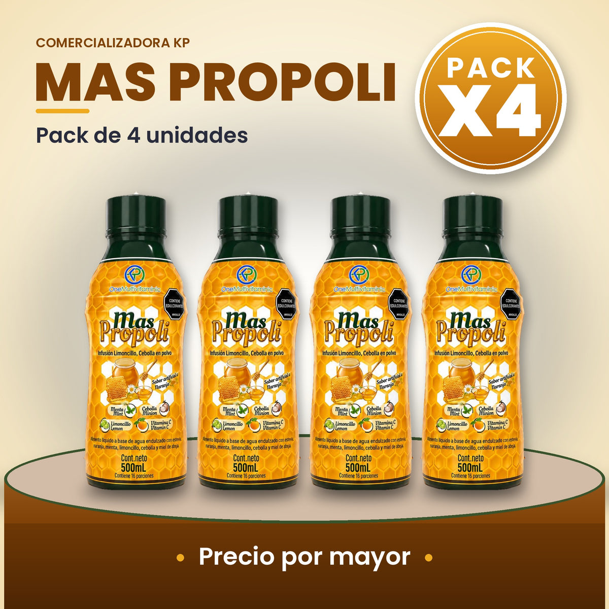 Más Própoli Por Mayor pack X4