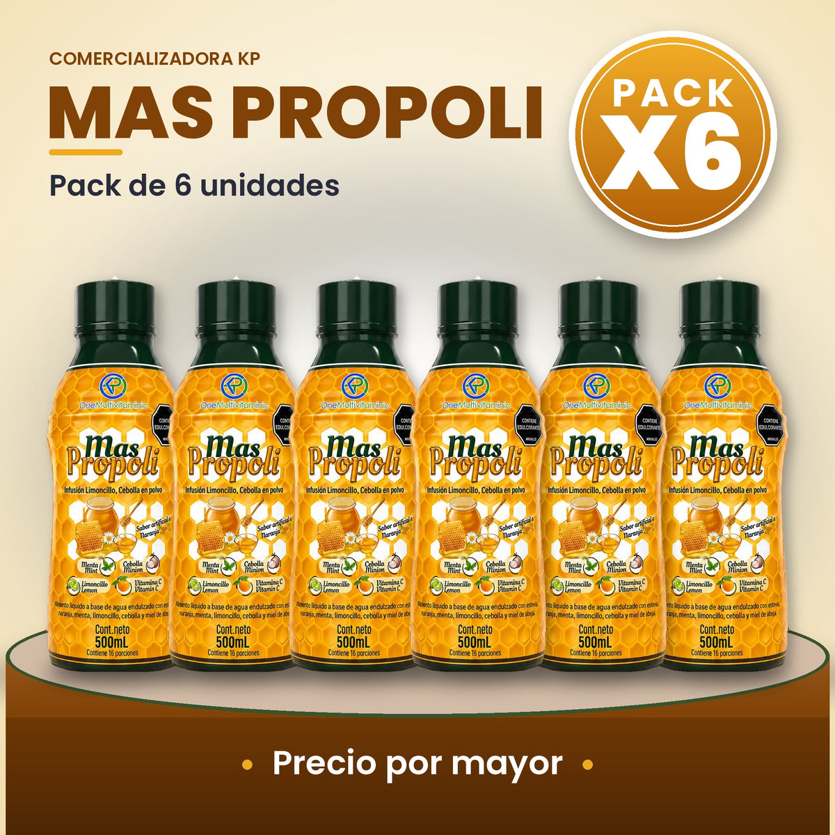 Más Própoli Por Mayor pack X6