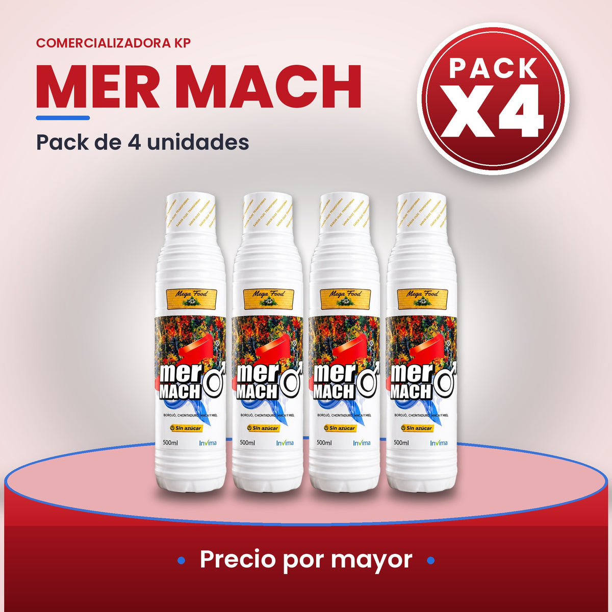 Mer Mach Por Mayor pack X4