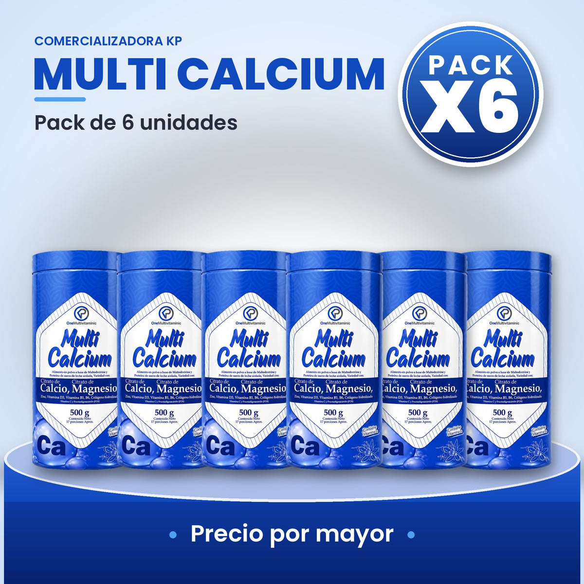 Multi Calcium Por Mayor pack X6