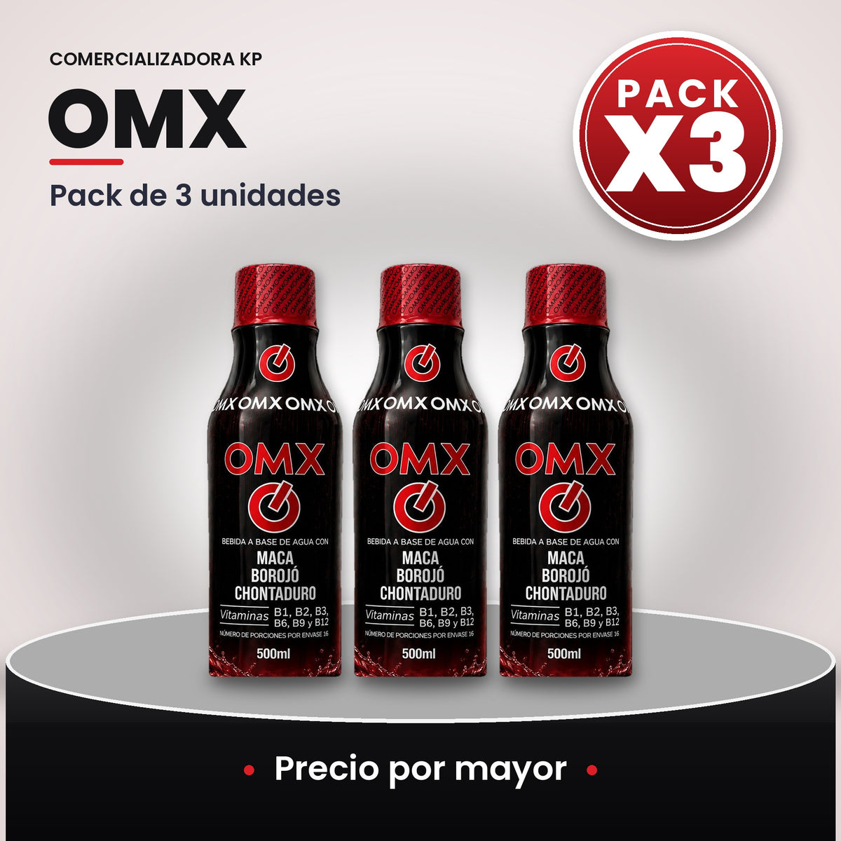 OMX Por Mayor pack X3