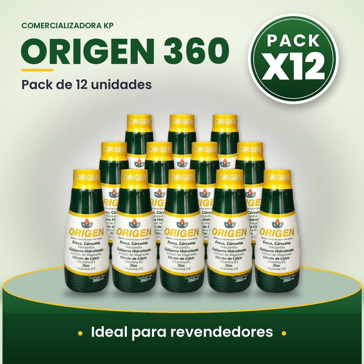 Origen 360 Por Mayor pack X12