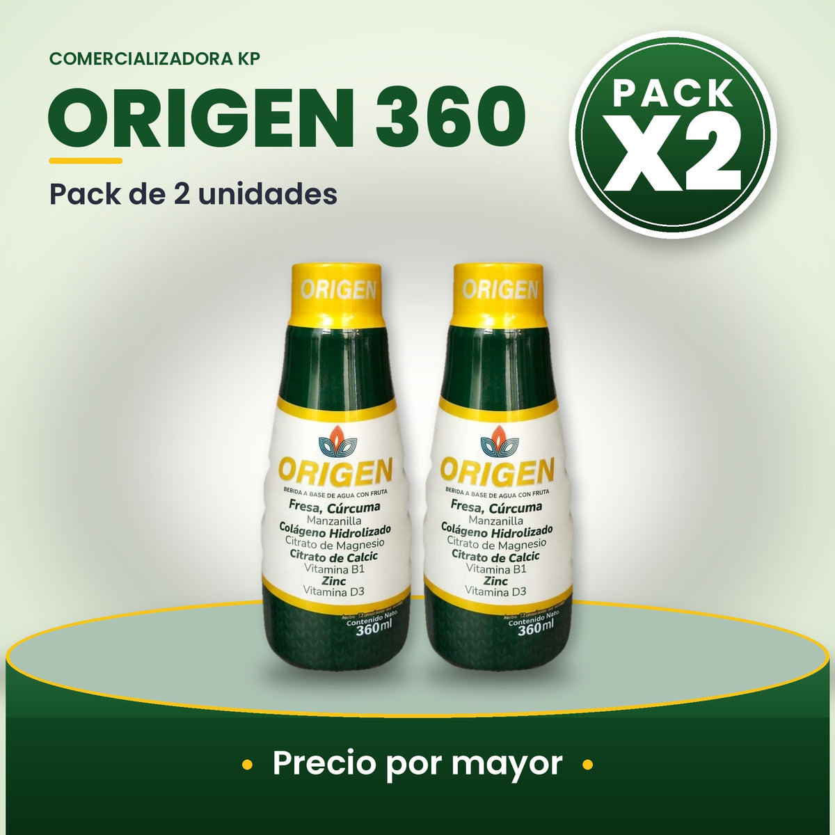 Origen 360 Por Mayor pack X2