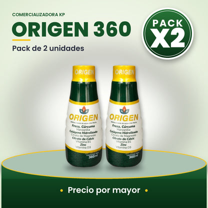 Origen 360 Por Mayor pack X2