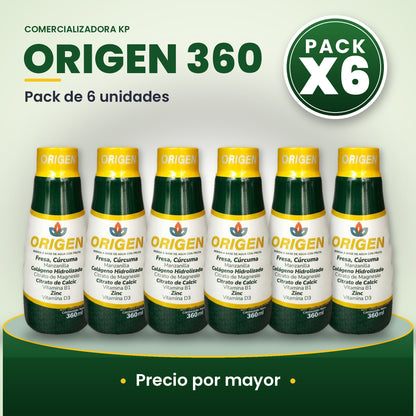 Origen 360 Por Mayor pack X6