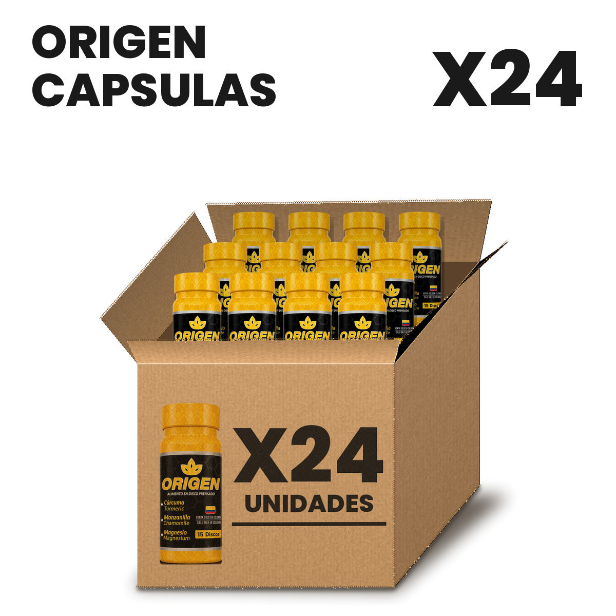 Origen Cápsulas Por Mayor pack X24