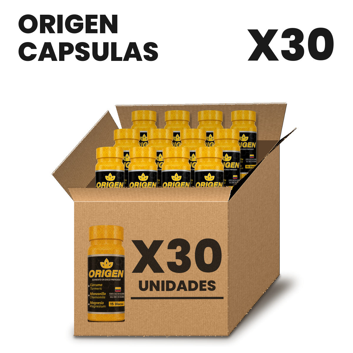 Origen Cápsulas Por Mayor pack X30