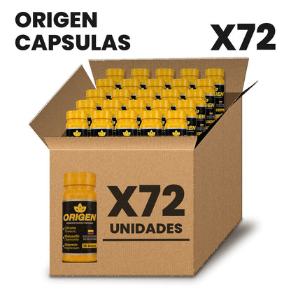 Origen Cápsulas Por Mayor pack X72