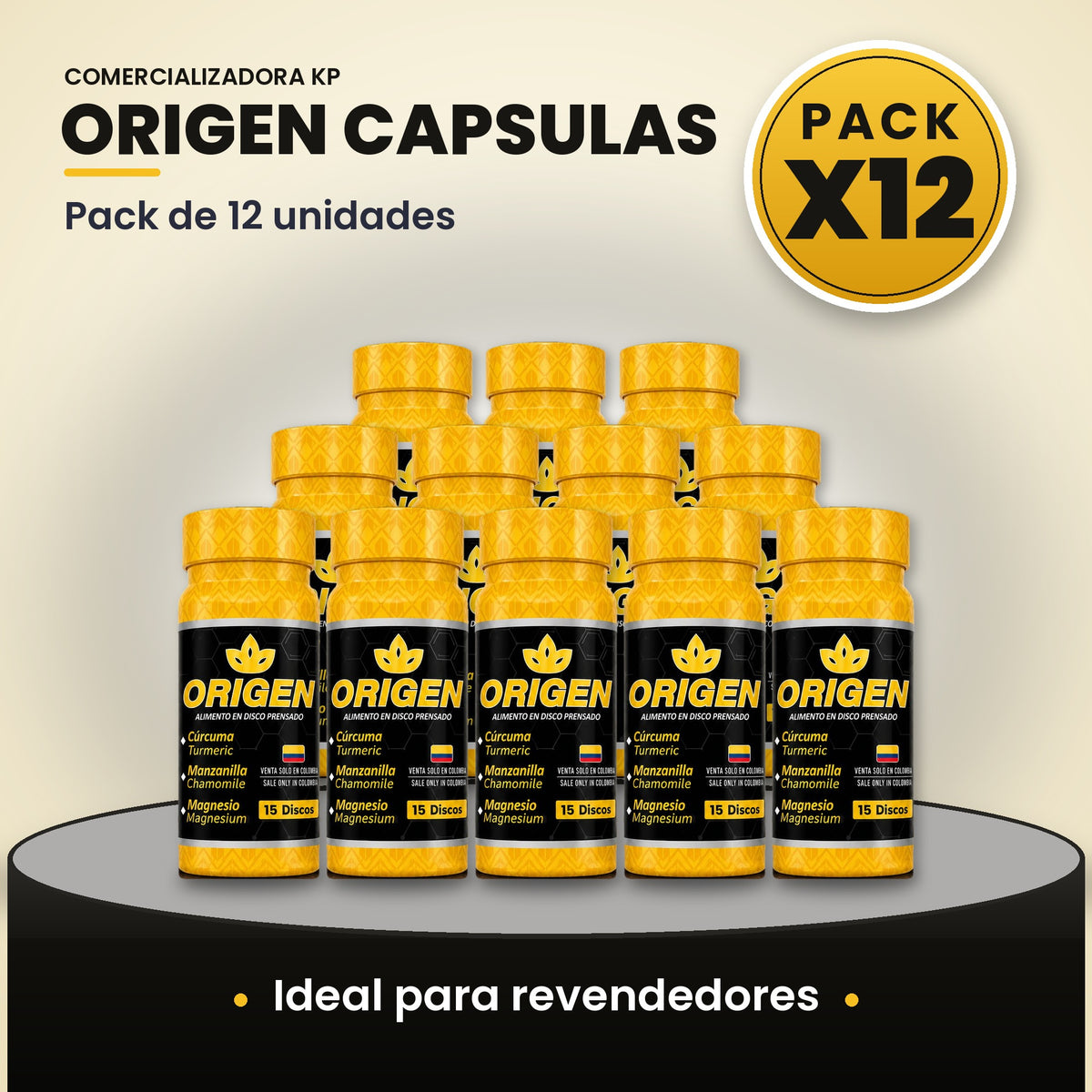 Origen Cápsulas Por Mayor pack X12