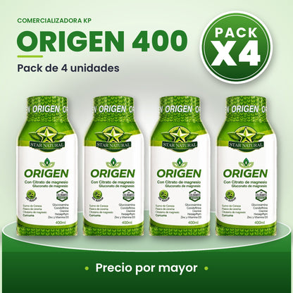 Origen 400 Por Mayor pack X4
