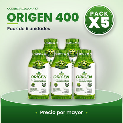 Origen 400 Por Mayor pack X5