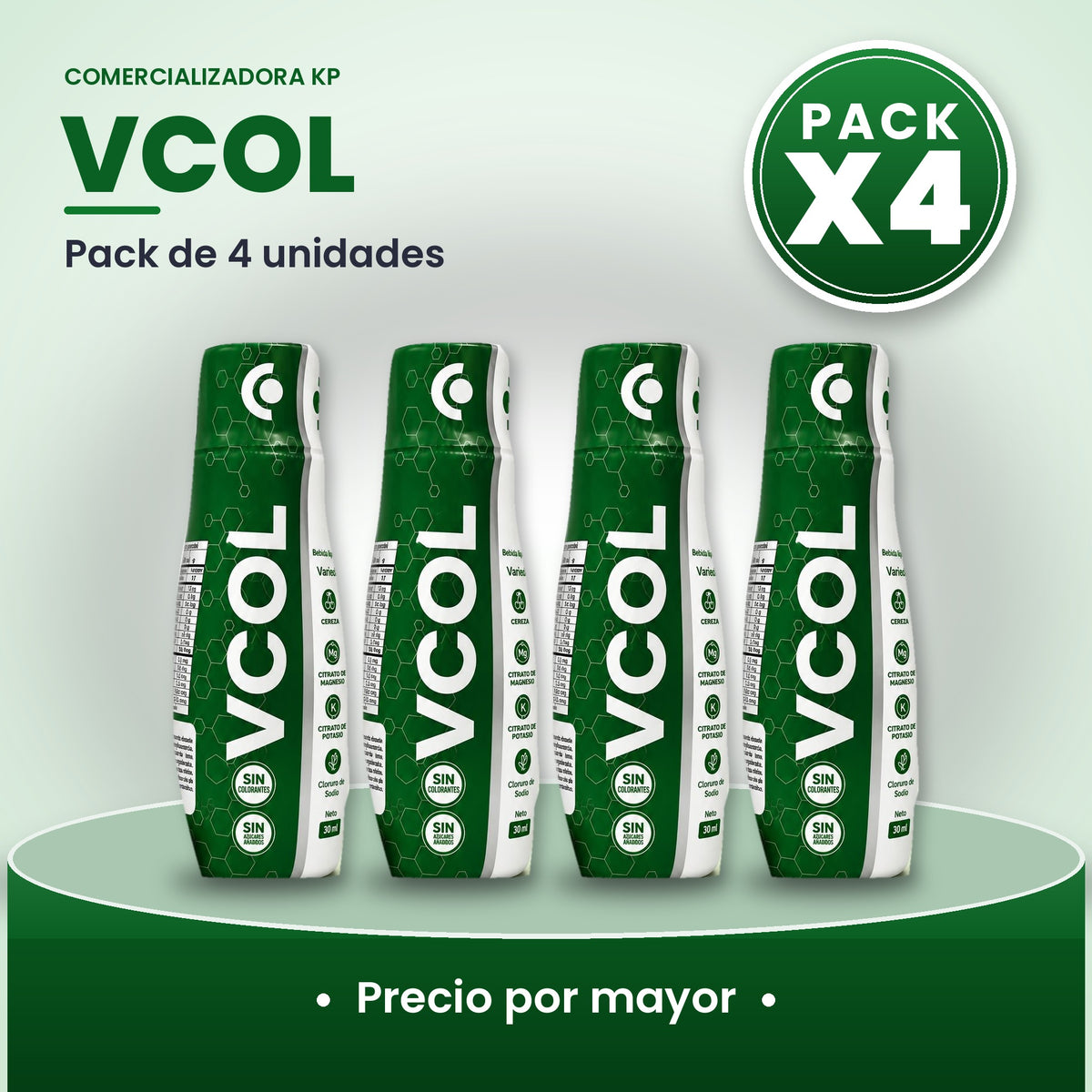Vcol Por Mayor pack X4