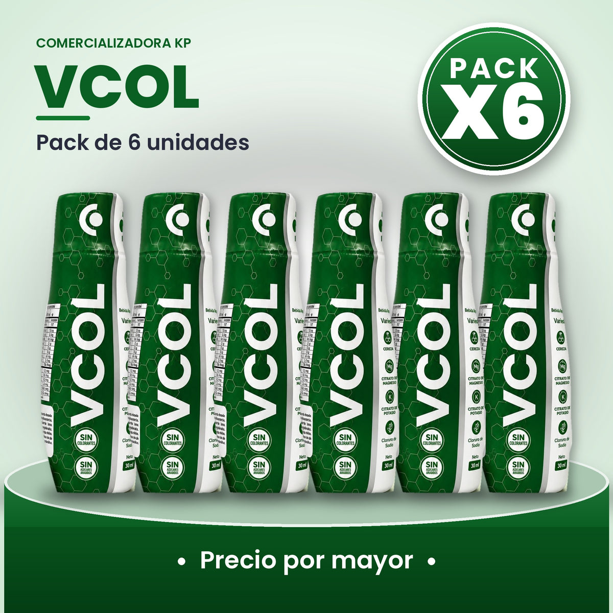 Vcol Por Mayor pack X6